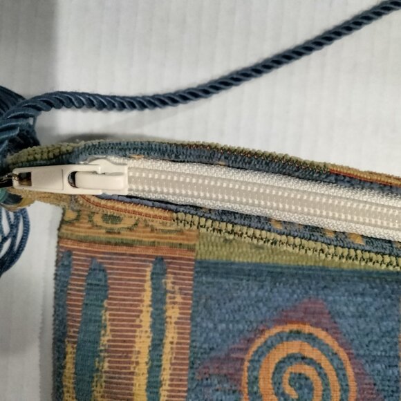 Alice’s Tapestries Boho Chenille Shoulder Bag Purse, Handcrafted, NWOT - Picture 4 of 11